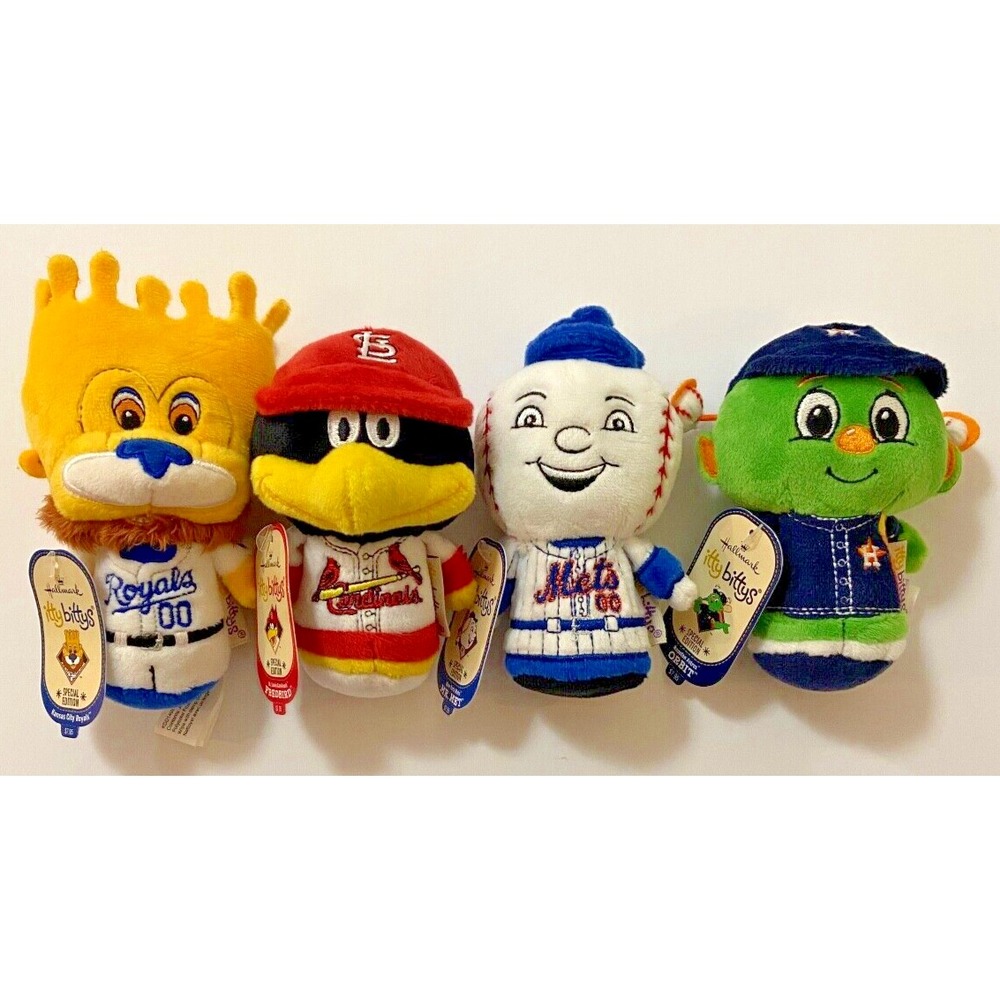 Itty Bittys MLB‎ Special Edition SLUGGERRR FREDBIRD MR. MET ORBIT Plush NWT